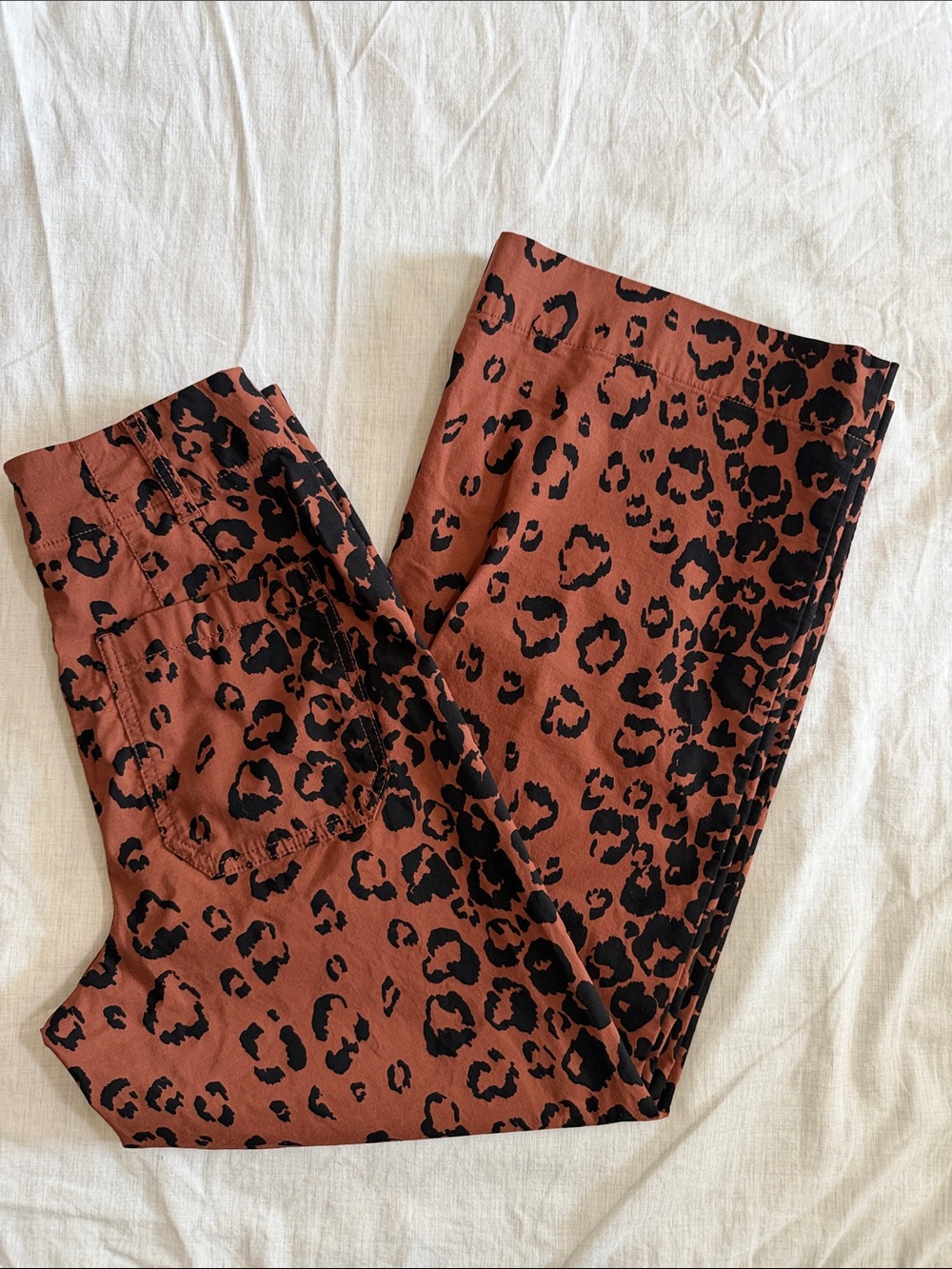 Anthropologie Maeve The Colette Crop Wide-Leg Pants Size 25 Brown Black - Picture 8 of 8